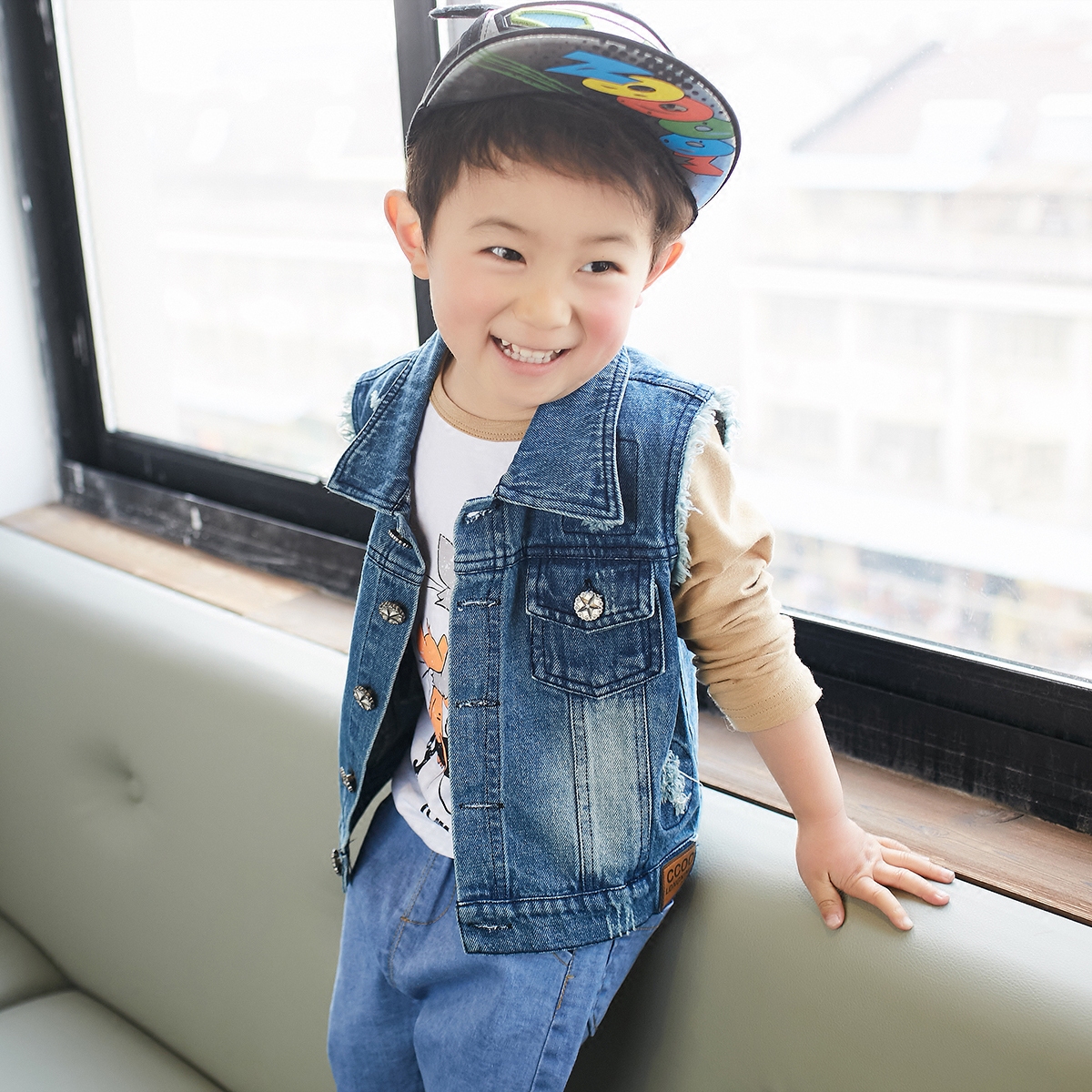 Gilet enfant en toile - Ref 2069316 Image 1