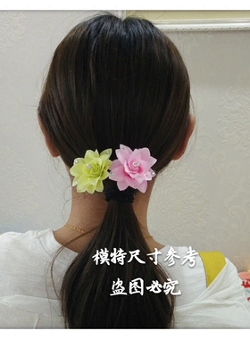 戏剧新娘结婚鬓花布艺发簪饰品