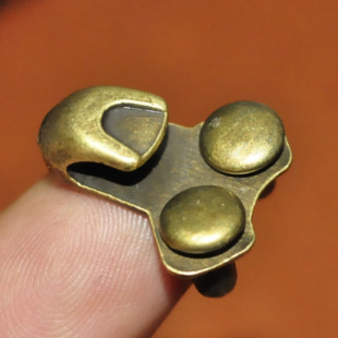 扣地攀岩鞋 五金配件 马丁靴男金属鞋 古铜色户外徒步运动登山鞋