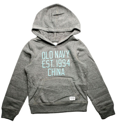 男童灰色连帽薄外套卫衣