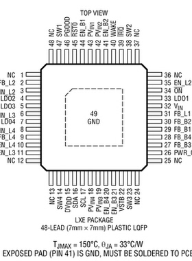 原装  LTC3676ELXE-1 LTC3676ILXE-1 LTC3676HLXE-1 LTC3676-1