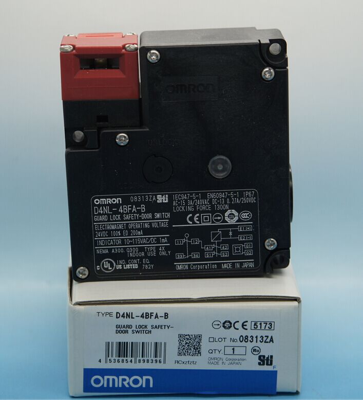 全新原装欧姆龙OMRON电磁锁定安全门开关 D4NL-4BFA-B 假一赔十