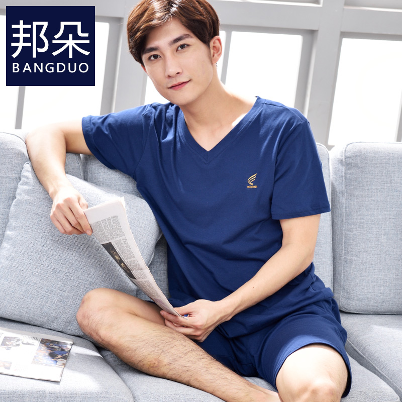 夏季短袖睡衣男式纯棉短裤夏天男士薄款2025年新款全棉男款家居服,女士内衣/男士内衣/家居服,睡衣/家居服套装,淘宝优惠券,粉丝福利购,淘宝优惠卷