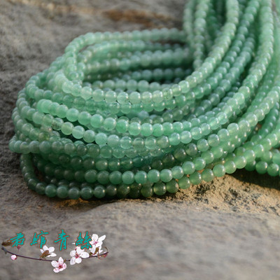绿东陵4MM圆珠/散珠手串