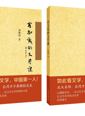 有文化的文学课+有知识的文学课 套装2册 北大名师、台湾才子龚鹏程 著 中华书局 正版书籍