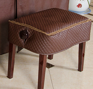 欧式PU皮革钢琴凳罩 单双人钢琴凳套 钢琴罩 防尘罩