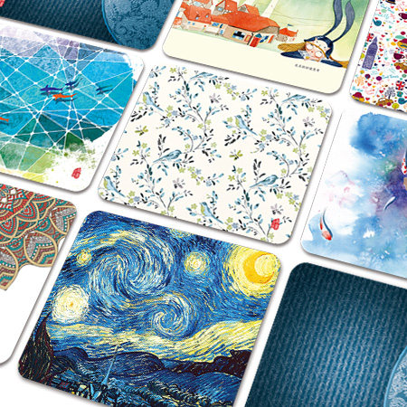 竹亭小径个性创意超厚加厚办公游戏天然橡胶文艺清新超大码鼠标垫