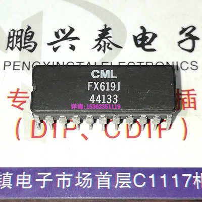 FX619J  MX619J  进口双列22直插脚CDIP陶瓷封装 CDIP22 集成块IC