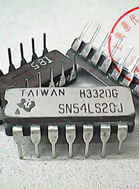 SN54LS20J  TI   DIP-16【散新】赛格G332室实体店 现货
