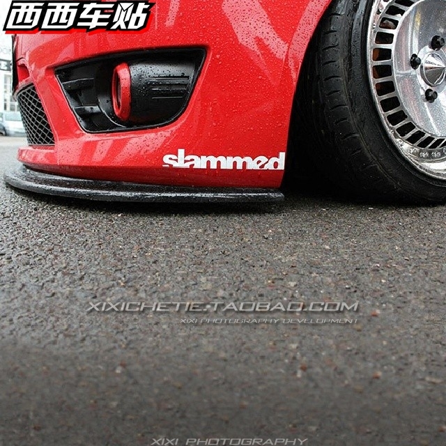 西西车贴 hf车贴划痕hellaflush车身装饰贴slammed后窗贴反光贴纸