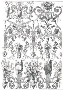 设计素材 巴洛克式图案花纹纹 Baroque Patterns motifs 138P