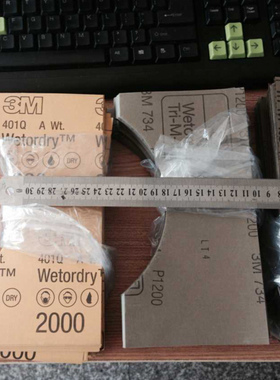 3M水磨砂纸wetordry砂纸P240; P600; P2000; P1200异型尺寸