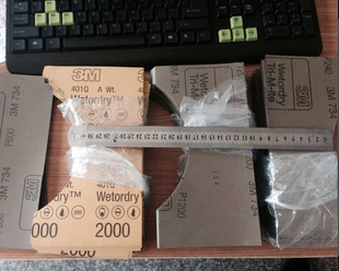 3M水磨砂纸wetordry砂纸P240; P600; P2000; P1200异型尺寸