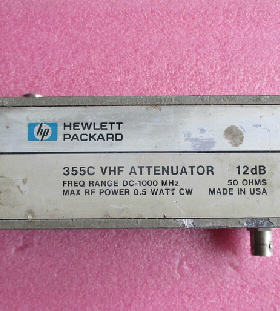 HP 355C DC-1GGHz BNC 12dB 1dB步进/可调/ 手调衰减器可变衰减器