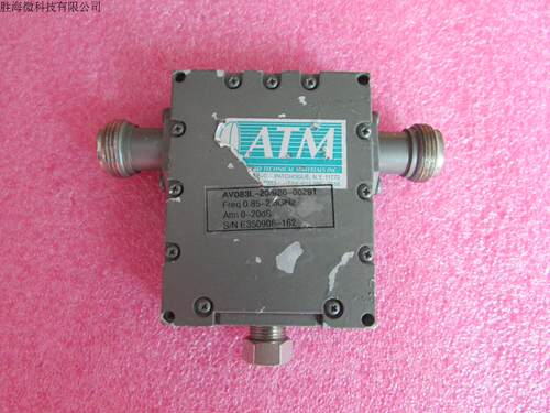 ATM进口 AV083L-20/920-00291  0.85-5GHz 0-20dB SMA射频微波同轴连续可调衰减器