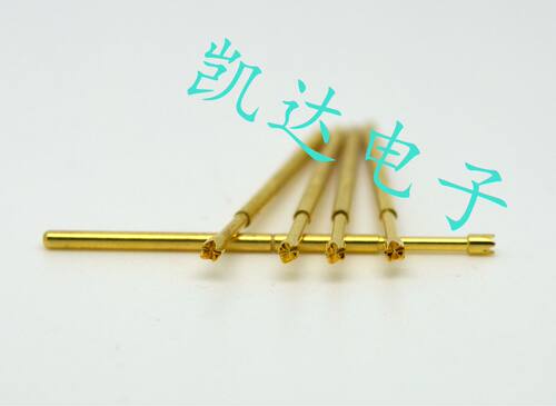 测试针镀金头PA100-Q2（4爪梅花头）探针 1.36mm测试针 弹簧顶针