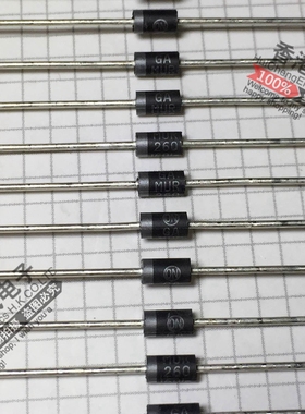 MUR260RLG MUR260R MUR260 DO41 直插肖特二极管 原装 100个70