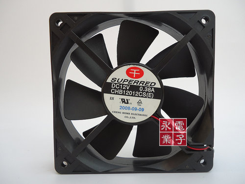 SUPERRED 千红 CHB12012CS(E)(1) 12V 0.38A 12025 12CM 风扇
