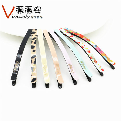 chaplet长版30色冰激淋一字夹