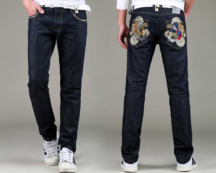 Jeans pour jeunesse droite en vrac en coton pour printemps - Ref 1463772 Image 1