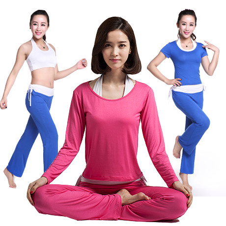 套装莫代尔春夏瑜伽服图片
