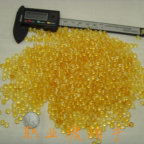 天然琥珀净水珀圆珠diy配珠3-9mm