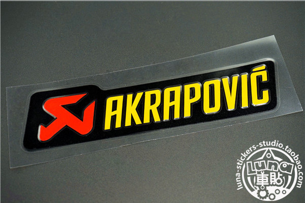 Luna Car sticker AKRAPOVIC Scorpio exhaust AK Reflective paste Car sticker Sticker APPLIQUEin the Motorcycle/Equipment/Fitting , Motorcycle Maintenance decoration , Sticker/Foil  category - from Buy2taobao.com to provide professional Taobao agent buy service