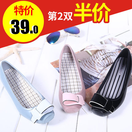 替他低帮果冻防水雨靴女士胶鞋水靴女水鞋套鞋低跟雨鞋女胶鞋单鞋