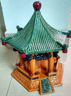 假山流水园林六角亭艺术装饰品
