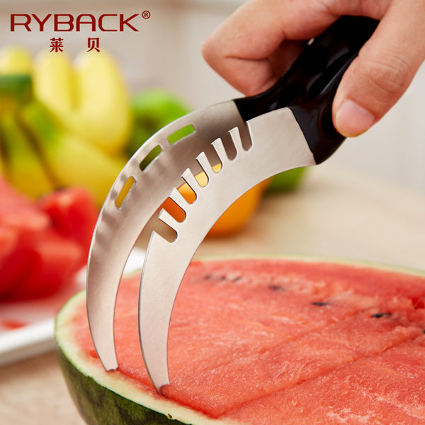 莱贝 不锈钢切西瓜神器 西瓜分割器 优惠券折后￥11.9起包邮（￥14.9-3）