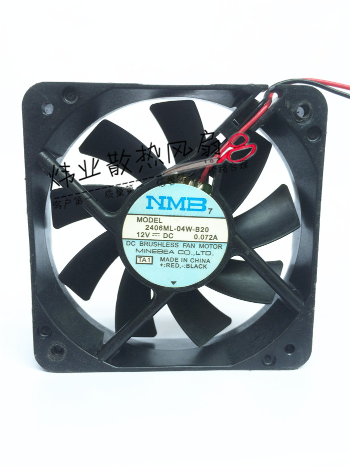正品NMB 2406ML-04W-B20 12V 0.072A 6CM 6015 2线 投影机 风扇