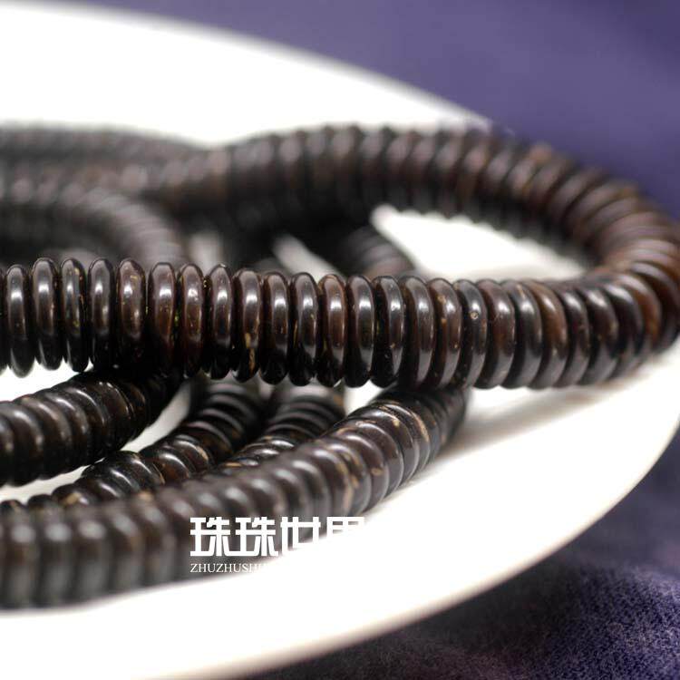 珠珠世界散珠 佛珠配件 原色棕色椰壳椰核 隔片隔珠垫片
