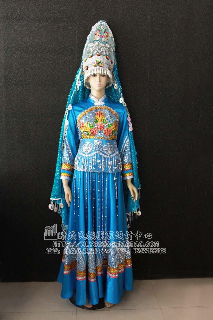 晴焱量身订做民族风舞台表演服