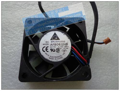原装台达 6CM 6015 12V 0.15A 三线 投影机散热风扇AFB0612HB-R00