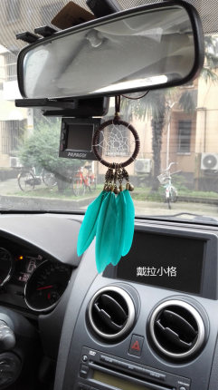 精美生日礼物 韩版精致手工制作汽车室内饰捕梦网挂饰 项链 挂件