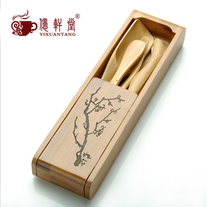 韩式竹制折叠茶道六君子陶瓷汝窑功夫茶具零配件茶夹茶针茶勺套装