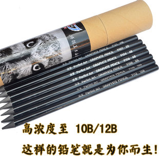 派斐全铅素描铅笔套装 美术用品绘画笔 无木实芯石墨铅笔素描笔套装