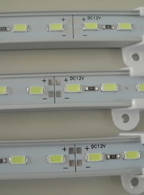 12V5730 5630日光灯 硬灯条 柜台灯低压1米72灯珠夜市蓄电池灯