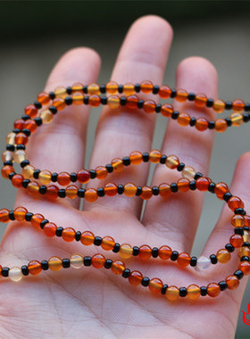 原色冰彩玉髓黑玛瑙现货挂绳吊坠