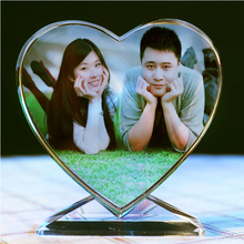Бесплатная доставка сердца -обработанное изображение Crystal Image Custom Свадебные подарки на день рождения подарки для селфи фото подарочный подарка рамка