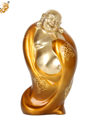 纯铜摆件弥勒佛像