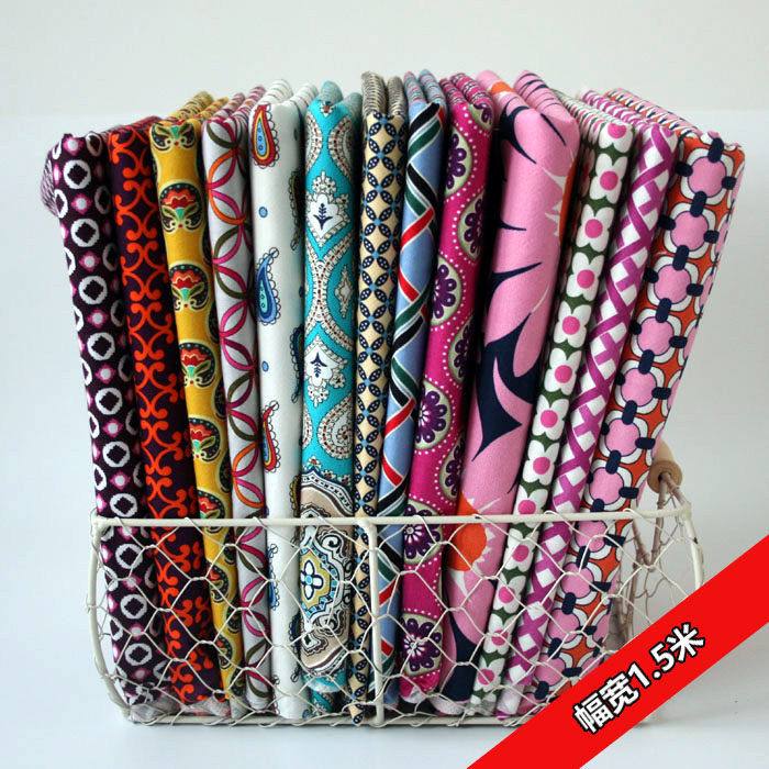 170608美国vb玫红紫系背面加衬包坐垫全棉布料(13色选)宽幅1.5m