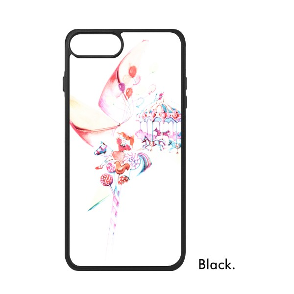 适用于iPhone马风车棒棒糖水彩画Xr手机壳max保护套678pro硅胶112