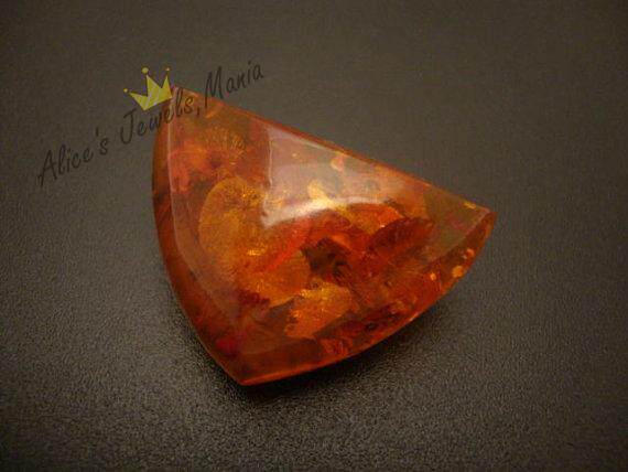 蜜蜡 威士忌色 蜜色 金色 胸针 古董 天然 心形 爱丽丝 老蜜DD13