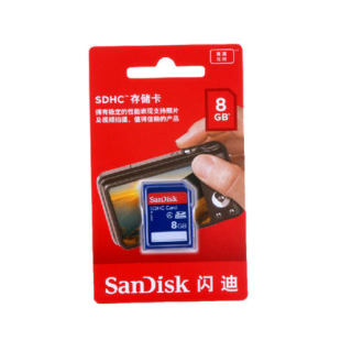 SanDisk闪迪 SD 8g SDHC/sd卡车载音乐数码相机卡存储卡8gb内存卡