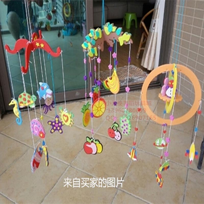 幼儿园走廊装饰动物挂饰儿童手工制作挂件吊饰diy水果太空海洋