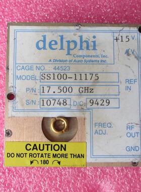 美国delphi SS100-11175 17.5GHz 15V SMA 频综 微波锁相环振荡器