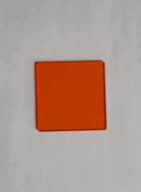 橙色玻璃/滤光片 CB550   橙色滤镜 50*50*2mm