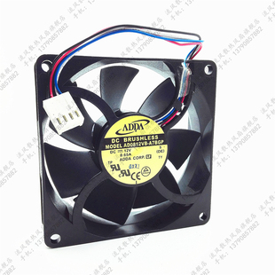 12V A7BGP 0.65A 8025 4线PWM温控大风量风扇 ADDA 8CM AD0812VB