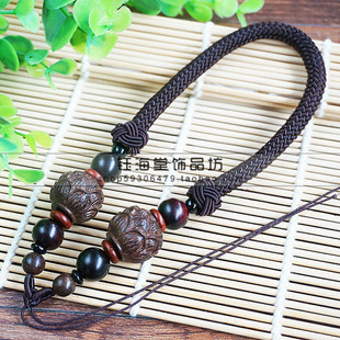 手把件挂绳手工编织 翡翠蜜蜡平安扣挂绳项链绳子 男女玉坠把绳